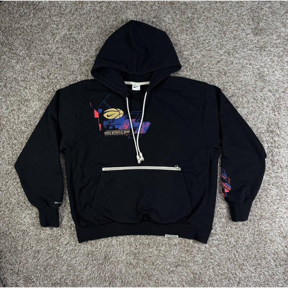 Nike Dri-Fit Standard Issue Basketball Hoodie Black DV9632-010 Men's XL
